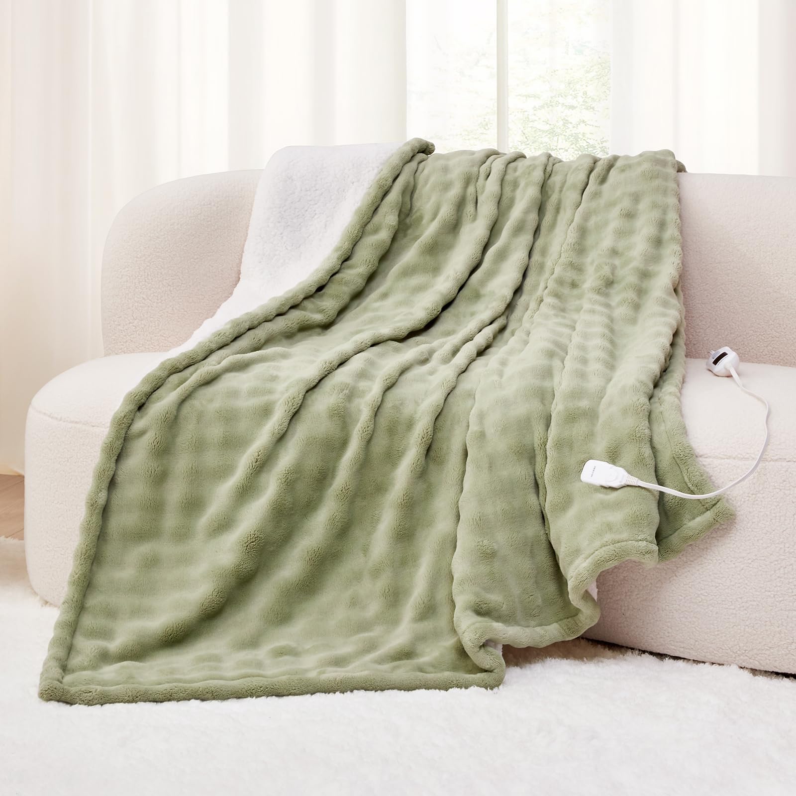 Amazon | 電気毛布 9段階温度調整 10段階タイマー機能 140x80cm 敷き